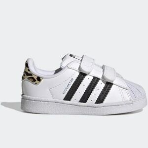 ADIDAS Originals Kids Infant Toddler Superstar Leopard Shoes US 6